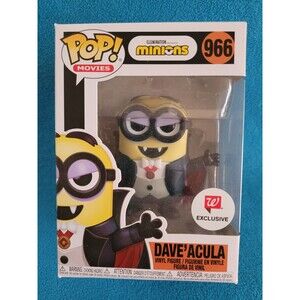 Funko POP Movies #966 Minions Dave'acula Dracula Walgreens Exclusive Halloween